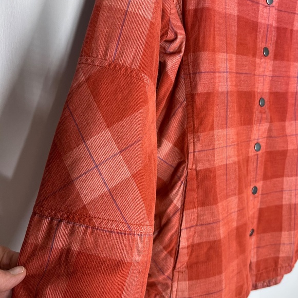 Prana‎ Porter Park Flannel shacket, Gingerbread, S, Organic Cotton NWT - Picture 4 of 16